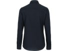 Bluse 1/1-Arm Perf. Gr. XL, schwarz - 50% Baumwolle, 50% Polyester