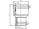 HDPE-Reduziermuffe FRIALEN  90- 63 - PN16