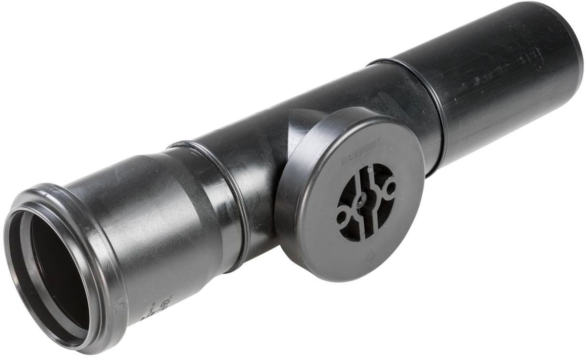 Putzstück HDPE gemufft, PE 80 - Verschlusskappe rund Ø 110, PE/PP SN 2-8