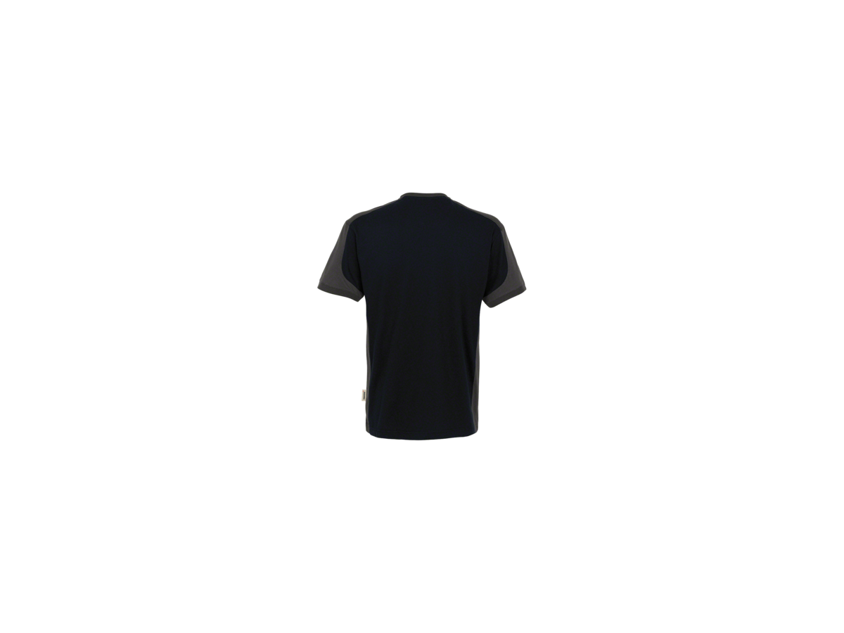 T-Shirt Contrast Perf. XS schwarz/anth. - 50% Baumwolle, 50% Polyester, 160 g/m²