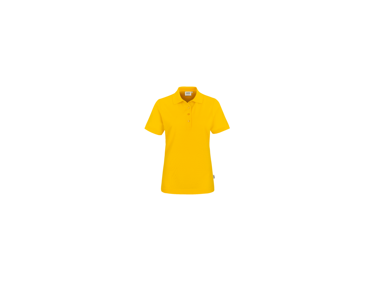 Damen-Poloshirt Performance Gr. L, sonne - 50% Baumwolle, 50% Polyester