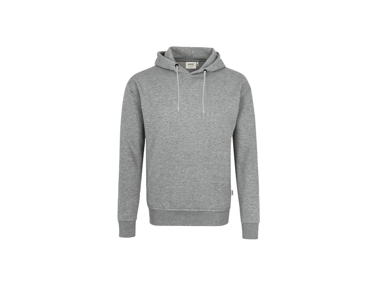 Kapuzen-Sweatshirt GOTS Gr.XS - grau meliert, 72% Baumw. (Bio)28% Poly.
