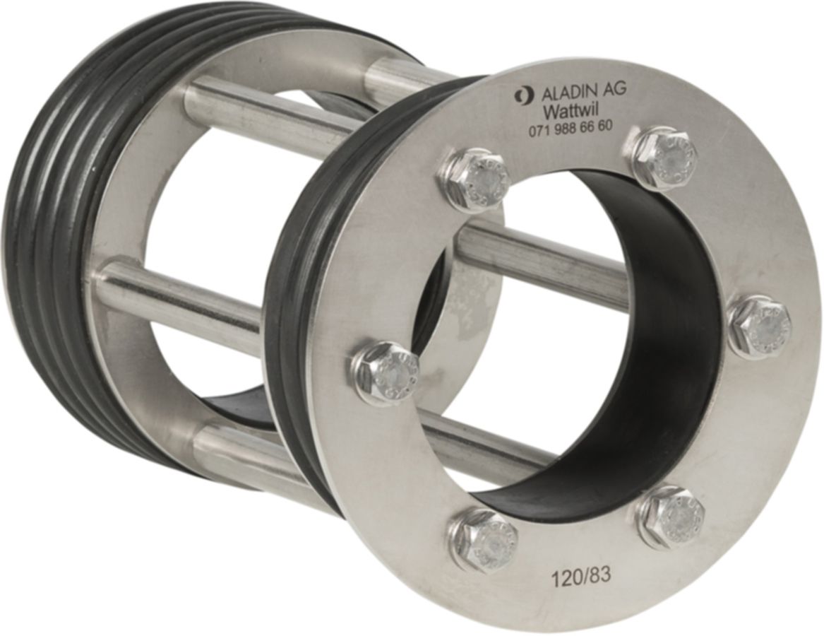 Pressring V2A, Dichtung NBR - doppelt, Länge 160 mm