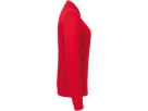 Damen-Longsleeve-Poloshirt Perf. 2XL rot - 50% Baumwolle, 50% Polyester, 220 g/m²
