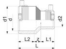 Reduktion PE100 S-5 SDR 11 PN ELGEF - 10 bar Gas / 16 bar Wasser