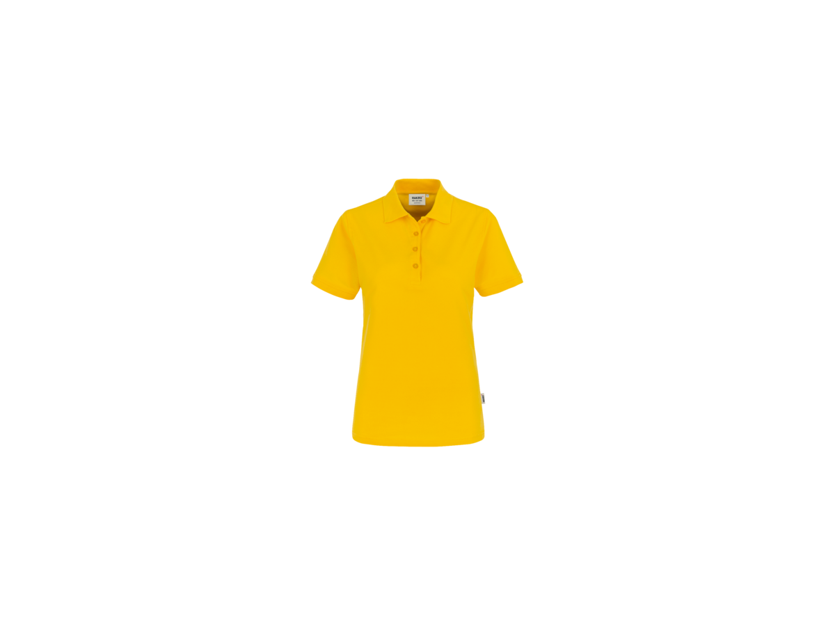 Damen-Poloshirt Classic Gr. S, sonne - 100% Baumwolle