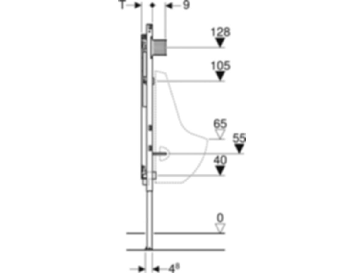 Duofix Urinal-Element, Standard 1" - Typ 144