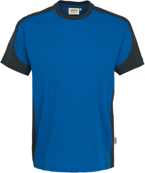 T-Shirt Contrast Perf. 4XL royalb./anth. - 50% Baumwolle, 50% Polyester, 160 g/m²