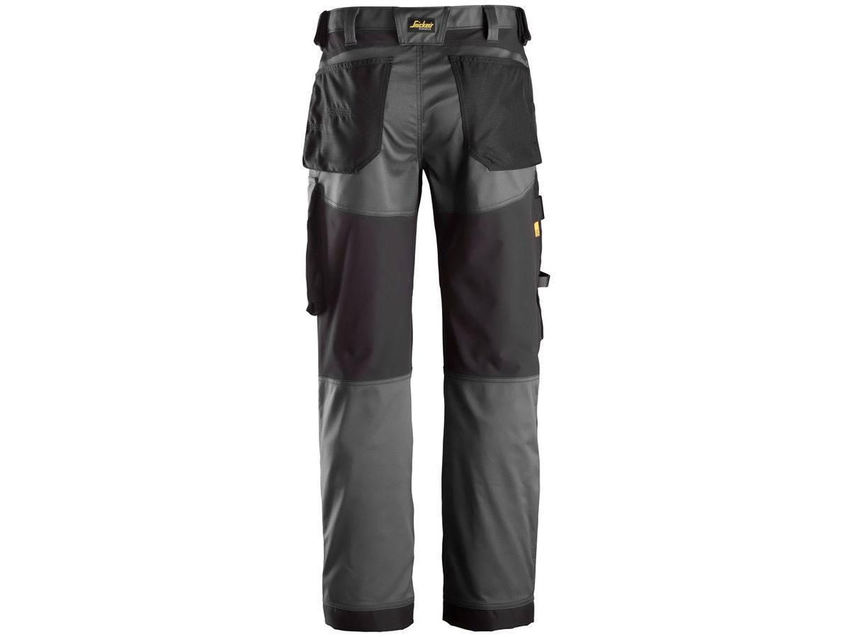 AllroundWork Arbeitshose, Gr. 244 - stahlgrau-schwarz, Stretch Loose Fit