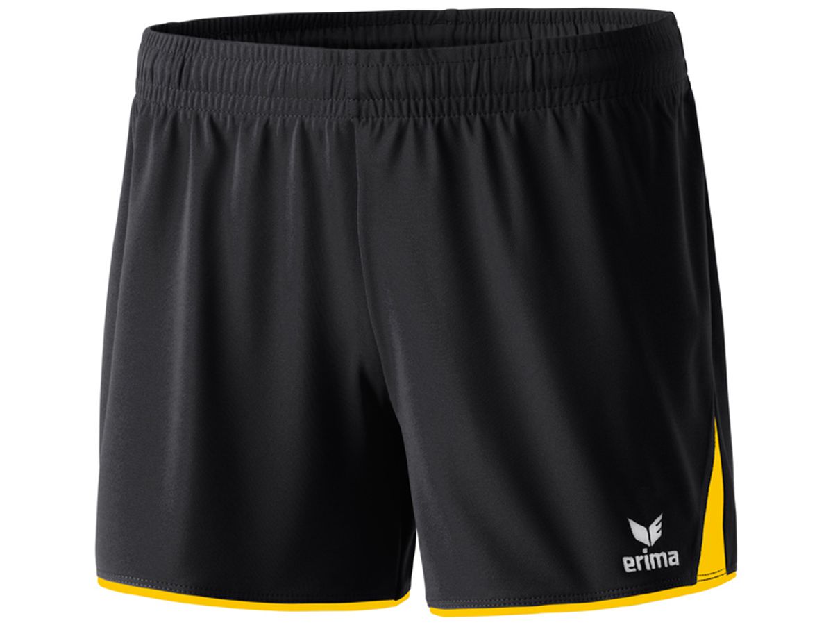 Erima 5-CUBES Damen Shorts - schwarz-gelb