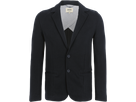 Sweatblazer Premium Gr. S, schwarz - 70% Baumwolle, 30% Polyester