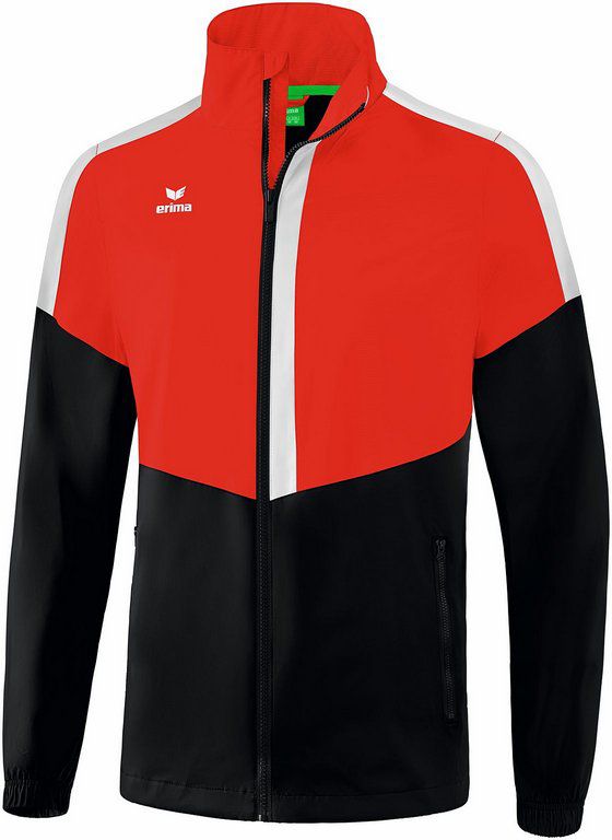 Squad Allwetterjacke - rot/schwarz/weiss, 100% PES