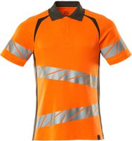 Polo-Shirt fluoreszierend, Gr. 2XLONE - hi-vis orange/dunkelanthrazit