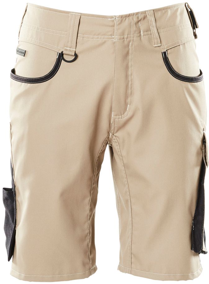 Shorts zweifarbig, extra leicht 205 g/m2 - mit Schenkeltaschen, 50% CO / 50% PES