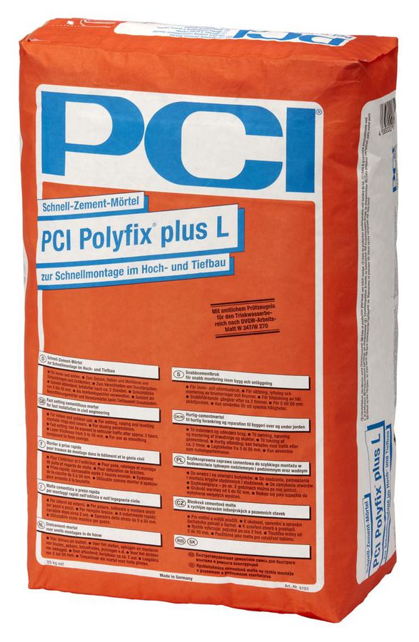 PCI-Polyfix plus L (verzögert) - zur Schnellmontage im Hoch- und Tiefbau