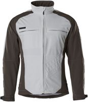 Dresden Soft Shell Jacke Gr.2XL - 100% Polyester weiss-dunkel anthrazit