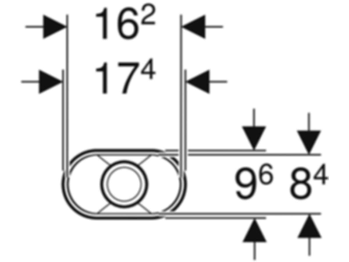 Geberit Trichter oval - mit integriertem Siphon