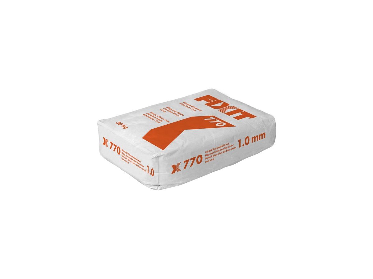 Fixit 770 Weisskalk-Weisszementabrieb - innen, 1.5 mm/V (25 kg/S)