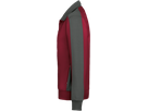 Sw.jacke Contr. Perf. 6XL weinrot/anth. - 50% Baumwolle, 50% Polyester, 300 g/m²