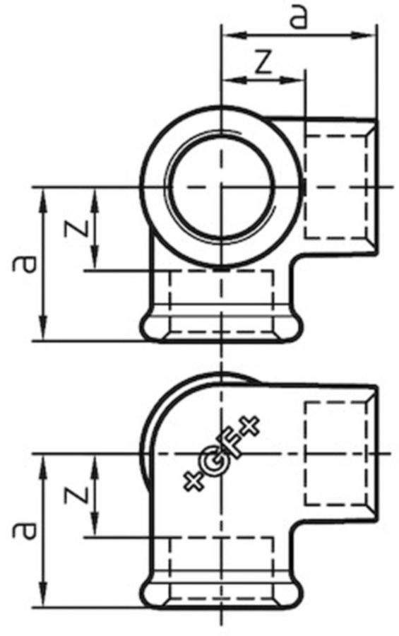 Winkelverteiler +GF+ 221 verzinkt