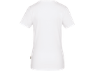 Damen-V-Shirt Stretch Gr. L, weiss - 95% Baumwolle, 5% Elasthan, 170 g/m²