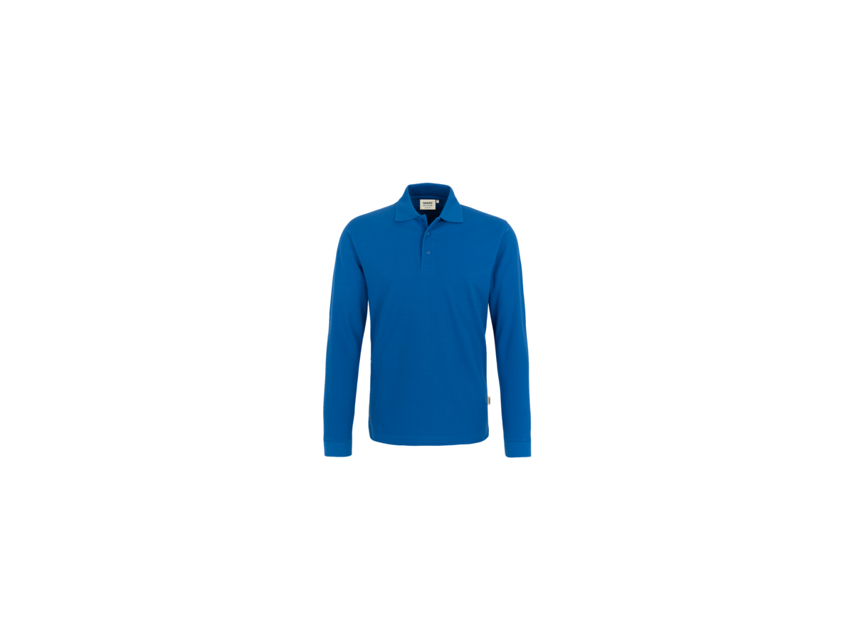 Longsleeve-Poloshirt Classic M royalblau - 100% Baumwolle, 220 g/m²