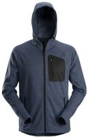 Flexi Work Fleece Hoodie, Gr. 2XL - marineblau/schwarz, 100% PES, 210 g/m²