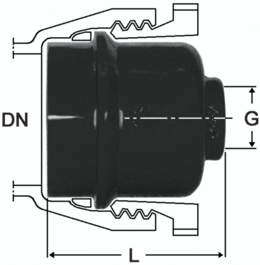 Gewindanschlussstück zu Schraubmuffe - Fig. 2392