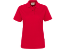 Damen-Poloshirt Top Gr. 4XL, rot - 100% Baumwolle