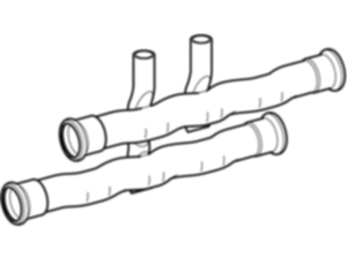 Mapress C-Stahl Heizkörperanschluss - für Vor- und Rücklauf
