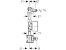 Geberit GIS-Wasserzählerstrecken 2" - Kompakteinheit, 1 Zählergehäuse Koax