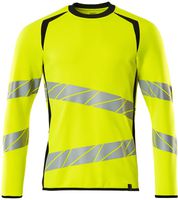 Sweatshirt Premium zweifarbig, Gr. 2XLO - hi-vis gelb/schwarz