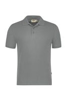 Poloshirt HAKRO Bio-Baumwolle GOTS - grau meliert, 2XL