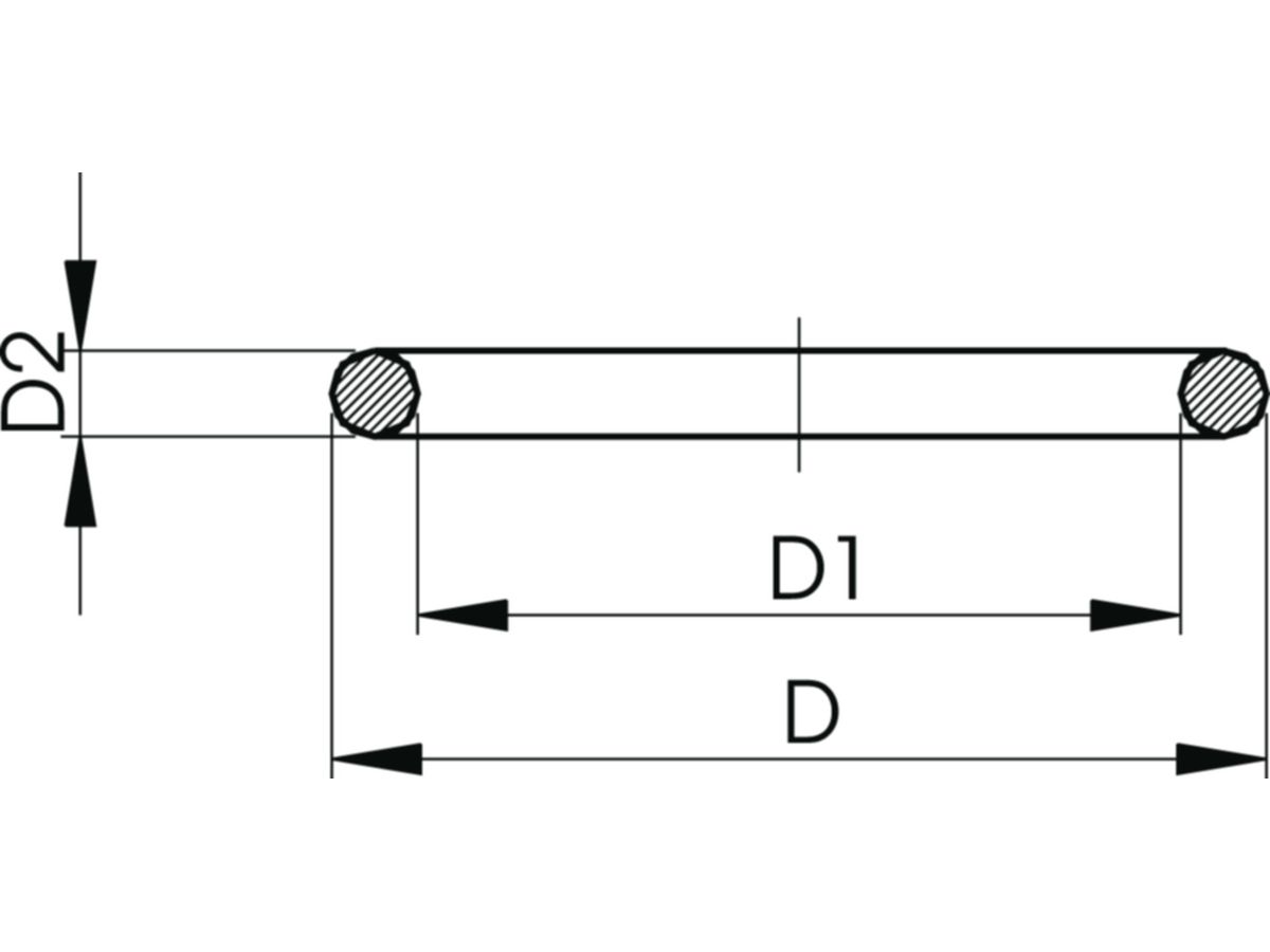 Anschlussdichtung EPDM - passend zu Kugelhahnen Typ 346