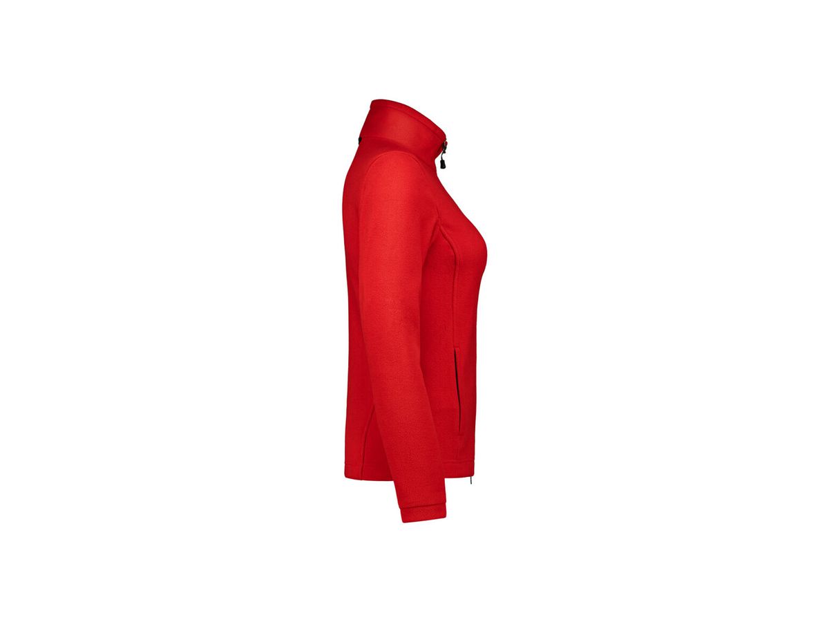 Damen-Fleecejacke Gr. S, rot - 100% Polyester, ECO