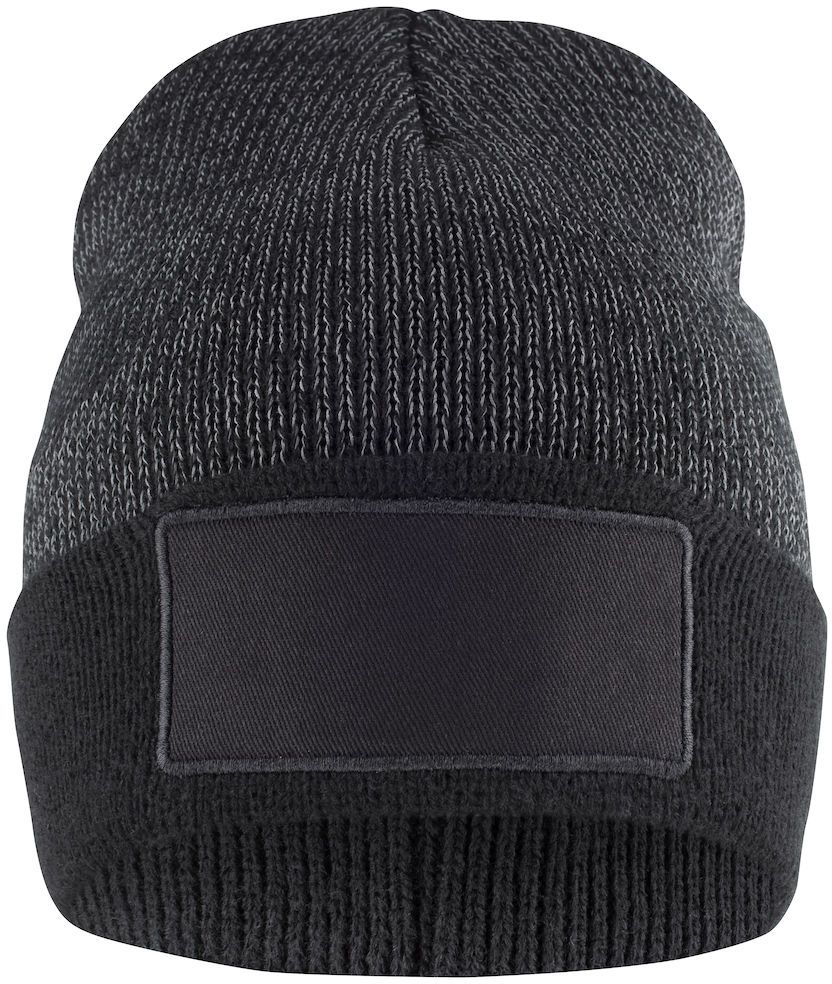 CLIQUE HUBERT Reflective Strickmütze - mit Aufnäher zum bedrucken