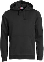 CLIQUE BASIC Hoody, schwarz, Grösse L - 65% Polyester 35% Baumwolle 280 g/m²
