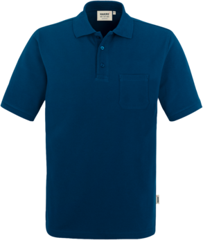 Pocket-Poloshirt Top Gr. L, marine - 100% Baumwolle, 200 g/m²