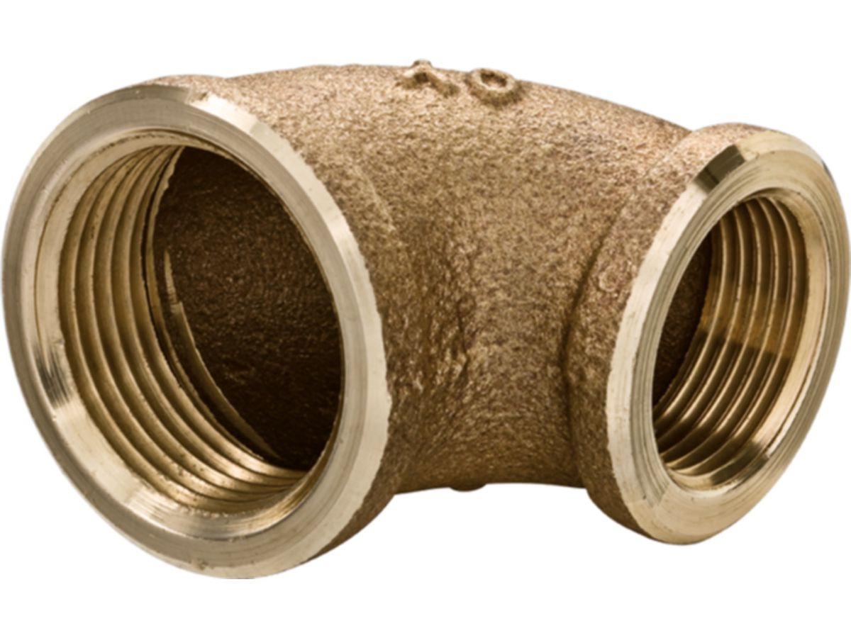 Rotguss-Winkel Nr.   90  2" -11/2"