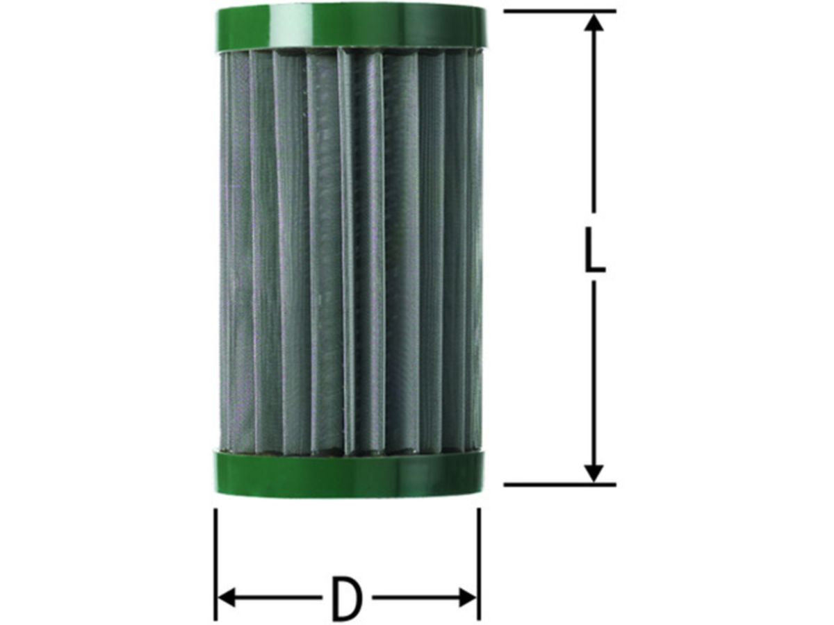 Filterpatrone aus nichtrostendem Stahl - kurz Nr.18098