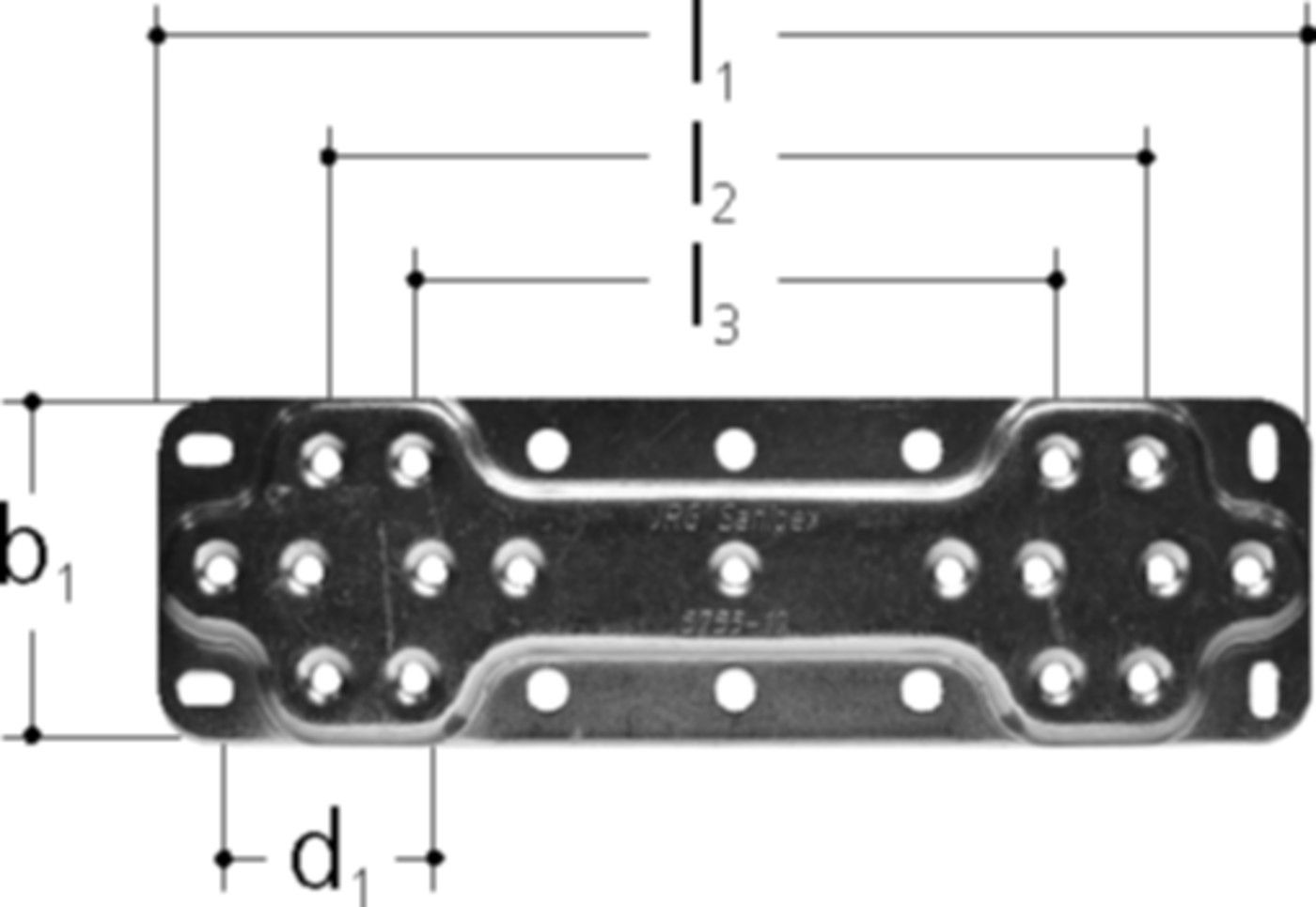 Sanipex Grundplatte, doppelt - für Vorwand-Dosenmontage