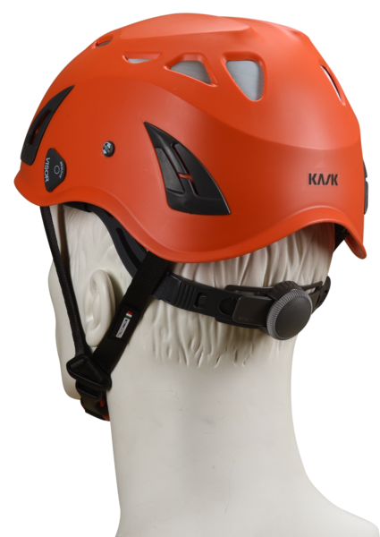 Kask-Helm Plasma AQ, orange - mit Verstellrad, EN 397 Kat. II
