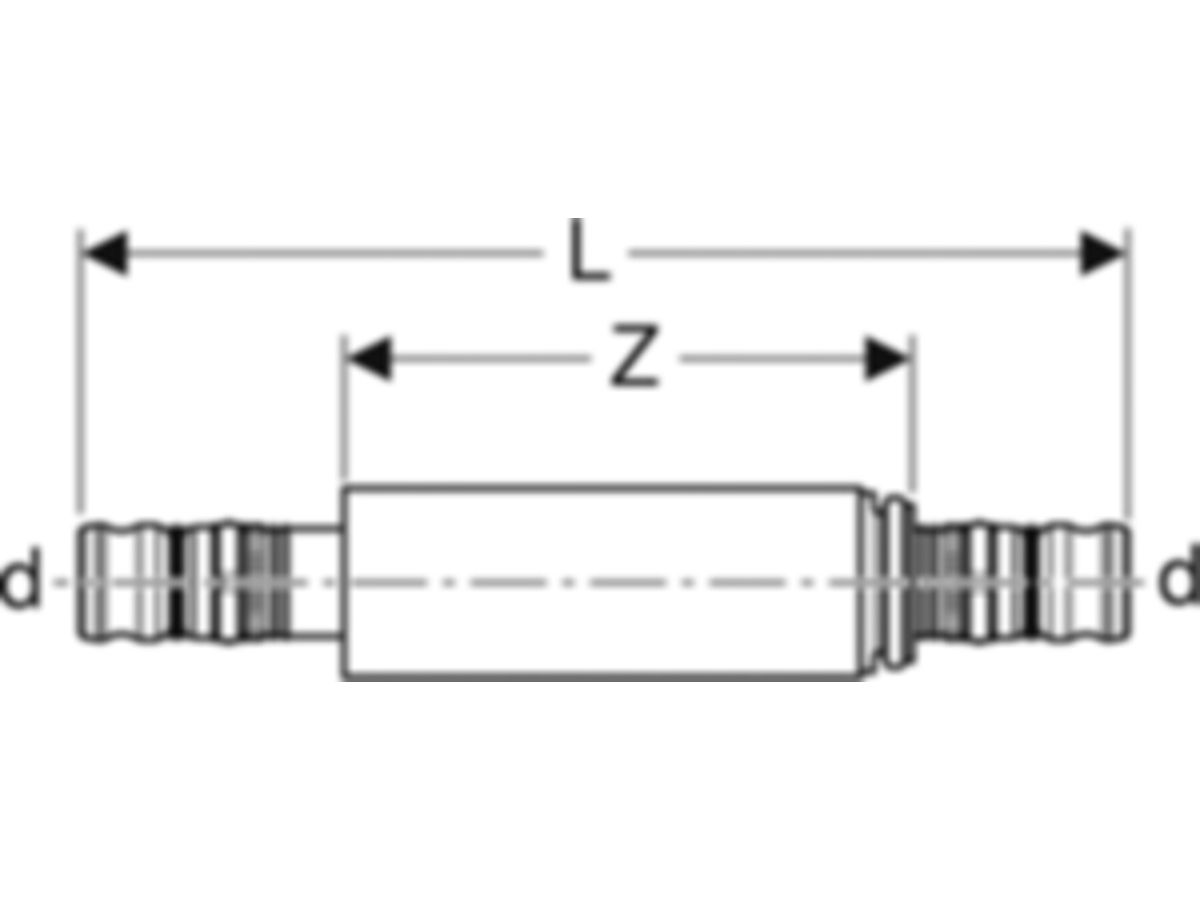 Mepla Langkupplung 26 mm