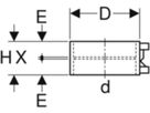 Geberit Elektro-Muffe 160 - Pak à 6 Stk