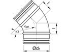 Spiralrohrbogen 45° 160 mm - BU-V