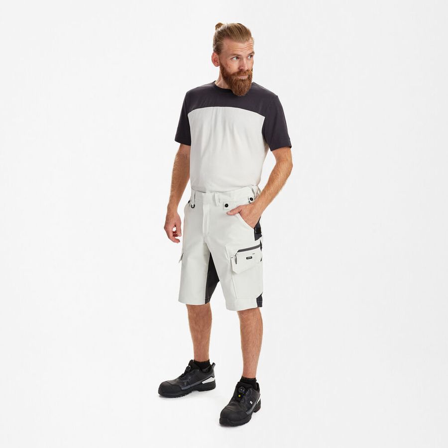 ENTIRE Arbeitsshorts Gr. 46 - Bone White/AnthraciteGrey,4-Wege-Stretch