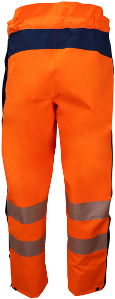 Bormio Uetliberg Regenhose - HiVis orange/dunkelblau
