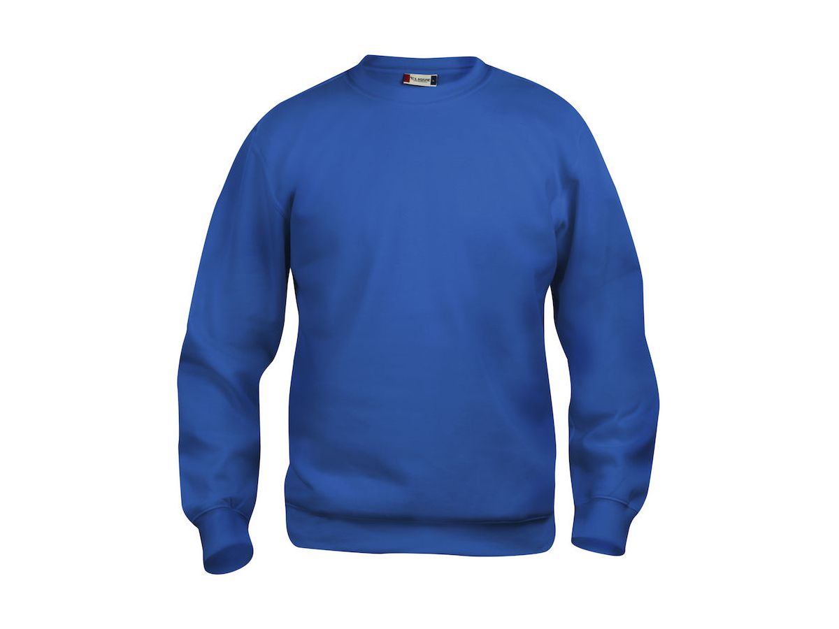 CLIQUE BASIC Pullover royalblue Gr. M - 80% Polyest. 20% Baumw. 300 g/m2