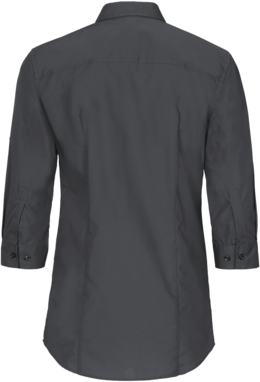 Bluse Vario-¾-Arm Perf. Gr. S, anthrazit - 50% Baumwolle, 50% Polyester, 120 g/m²