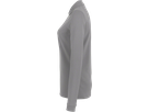 Damen-Longsleeve-Polosh. Perf. 5XL titan - 50% Baumwolle, 50% Polyester, 220 g/m²